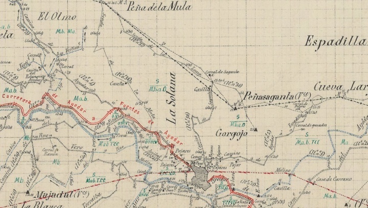 Mapa historico Ayodar 1907